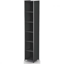 Opbergkast Aanbouw Artline, B41xd38xh220cm, 6 Planken, Antr., - Kerkmann