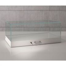 Baliedisplay Met Uitschruifbaar Lade, 100x51x41 Cm - Wit, - Sarazino