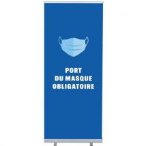 Roll-banner Budg 85 Compl Port Du Masque Obligatoire Blw Fr, - Showdown Displays