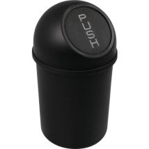 Helit - Prullenbak met pushdeksel The Flip - 6L Zwart - Compact en Hygiënisch