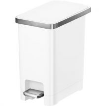 Pedaalemmer Hana Slim 1 10 Liter - Wit, - EKO