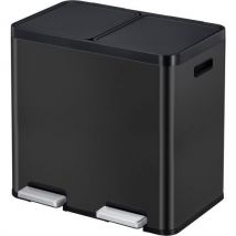 Pedaalemmer Essential 1 Recycler 22+22 Liter Zwart, - EKO