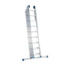 Opsteekladder 4-delig 4x8 sporten met stabilisatiebalk - Solide - Solide