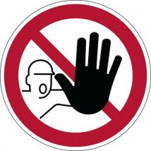 Zelfklevend Vloerpictogram Verboden Toegang. Diameter 430mm, - Durable