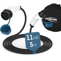Laadkabel Type 2 Voor Elektrisch Voertuig - 11kw - 5m, - Ansmann