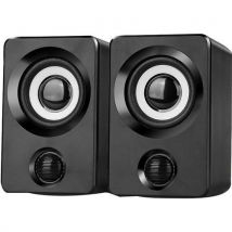 Luidsprekerset Sp490 5w - Stereo. Zwart, - Dacomex