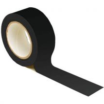 Taśma do znakowania podłóg Beaverswood, 33 m, czarna Manutan