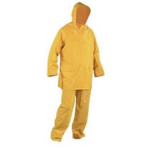 Coverguard Żółty kombinezon przeciwdeszczowy XL z PVC., Manutan