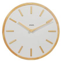 Zegar ścienny Orium Elegance Bois Blanc, biały, średnica 30 cm,