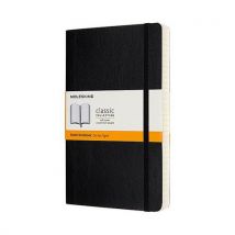 Notes MOLESKINE Classic L (13x21cm), w linie, miękka oprawa, 400 stron, czarny, Manutan
