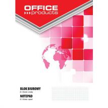 Blok biurowy OFFICE PRODUCTS, A5, w kratkę, 50 kart., 70gsm, sprzedaż po 10 szt., Manutan