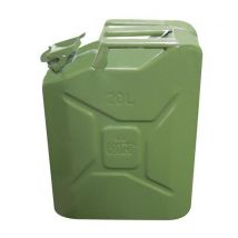 Kanister blaszany, zielony, 20 l Manutan