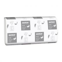 Ręczniki papierowe Katrin Plus ZZ - Handy Pack 2-warstwowe, 200 listków, białe, 20 szt., Manutan