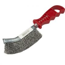 Szczotka druciana stalowa falista, stal Manutan