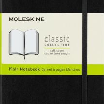 Notes MOLESKINE Classic P (9x14cm) gładki, miękka oprawa, 192 strony, czarny, Manutan