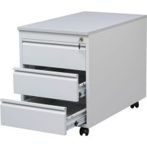 Kontener mobilny Basic, 62 x 46 x 79 cm, 3 szuflady Manutan