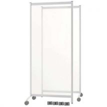 Zestaw 2 mobilnych przegród ochronnych o wysokości 170 cm - Paperflow Manutan