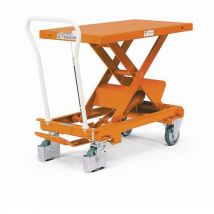 Mobilny hydrauliczny stół podnośnikowy Bishamon, do 800 kg, blat 101 x 51,8 cm Manutan