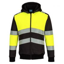 Portwest Bluza zimowa PW3 na zamek błyskawiczny, żółty/czarny, rozm. L, Manutan