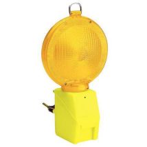 Lampa drogowa ostrzegawcza, żółta Manutan