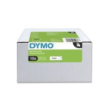 Taśma Dymo D1, szerokość 9 mm, biała, nadruk czarny,