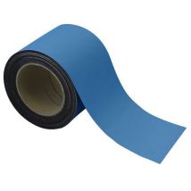 Taśma magnetyczna na regały Manutan Expert, 10 m, niebieska, szerokość 100 mm