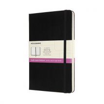 Notes MOLESKINE L (13x21cm), linie-gładki, twarda oprawa, 240 stron, czarny, Manutan