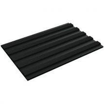 Plastex Prążkowana mata izolacyjna PVC Flexi Tred w rolce, czarna, Manutan