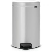 Kosz na śmieci z pedałem NewIcon 20 l Brabantia matowa stal nierdzewna, Manutan