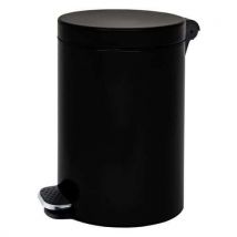 Alda Metalowy kosz na śmieci Basic, pojemność 12 l, czarny Manutan