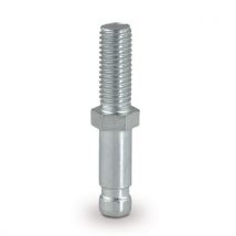 Tente Sworzeń z gwintem do kółka przemysłowego, z otworem do wtłaczania, M10 x 25 mm Manutan