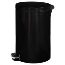 Alda Metalowy kosz na śmieci Basic, pojemność 20 l, czarny Manutan