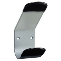 Wieszak ścienny Unilux, metalowy, szer. 6 cm, szary, Manutan