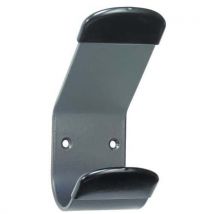 Wieszak ścienny Unilux, metalowy, szerokość 6 cm, kolor czarny, Manutan