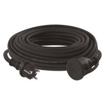 Emos Przedłużacz zewnętrzny, 20 m, 1 gniazdko, guma – neopren, 1,5 mm2, Manutan