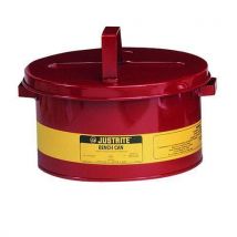 Pojemnik ochronny na rozpuszczalniki Justrite, czerwony, 3 kg, Manutan