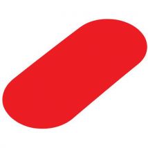 Gergosign Oznaczenie podłogi - linia, 80 x 180 mm, kolor czerwony, Manutan