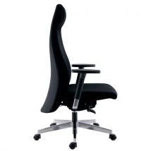 Sokoa Ergonomiczne krzesło biurowe GO do ciągłego siedzenia - czarna tkanina, Manutan