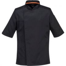 Portwest Bluza szefa kuchni MeshAir Pro S/S, czarny, rozm. XXL, Manutan