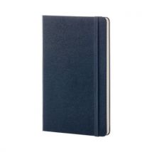 Notes MOLESKINE Classic L (13x21cm) w linie, twarda oprawa, sapphire blue, 240 stron, niebieski, Manutan