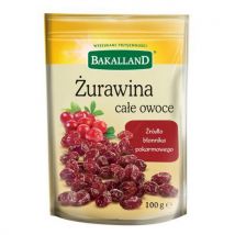 Żurawina całe owoce BAKALLAND, 100 g, Manutan