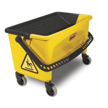 Wiadro do sprzątania na kółkach Rubbermaid, z ręczną wyżymaczką, 40 l Manutan