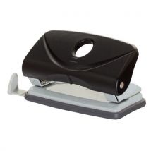 Dziurkacz OFFICE PRODUCTS, dziurkuje do 10 kartek, plastik, czarny Manutan