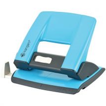 Dziurkacz KANGARO Aion-20/S, dziurkuje do 20 kartek, metalowy, w pudełku turkusowy Manutan