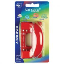 Dziurkacz KANGARO DP-280Y, dziurkuje do 11 kartek, blister, czerwony Manutan