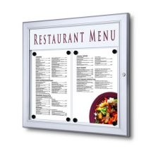 Showdown Displays Gablota magnetyczna Menu, jednoskrzydłowa, 2 x A4 Manutan