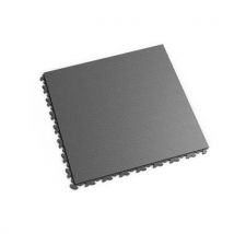 Podłoga do miejsc o dużych obciążeniach Fortelock Invisible, wzór skóry węża, płytki, ciemnoszary Manutan