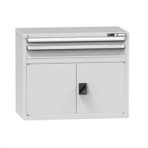 Polak Szafka szufladowa ZC2, 1037 x 600 x 840 mm, szaro-szara Manutan