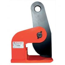 Zacisk do podnoszenia blach metalowych Stockman, siła zacisku 1500 kg, rozwartość 0–60 mm, Manutan