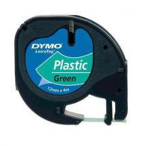 Taśma plastikowa do etykieciarek Dymo LetraTag, zielona, Manutan